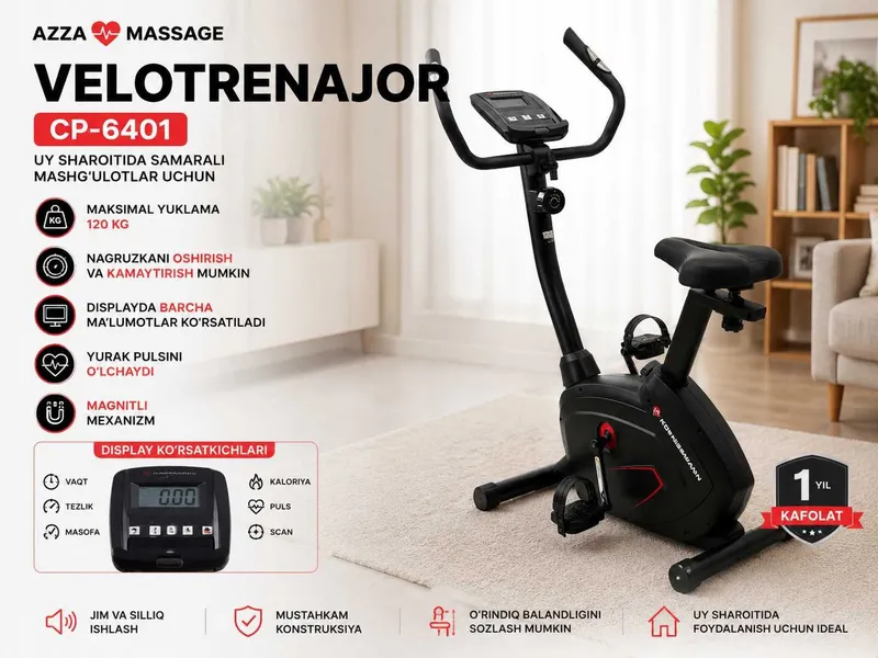 Fitness zalga vaqt yo'qmi? Velotrenajor sizning uyingizda! 1