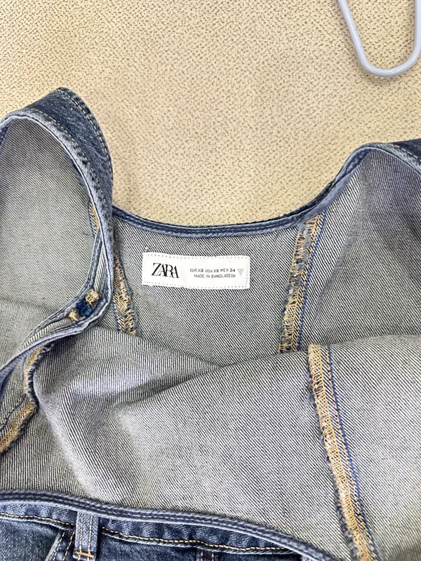 Сарафан джинсовый ZARA — фото 4