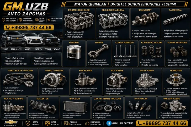 Tahoe uchun gm zapchastlar 2