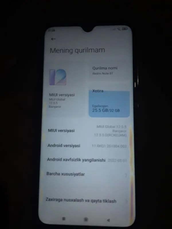 Redmi note 8T 3