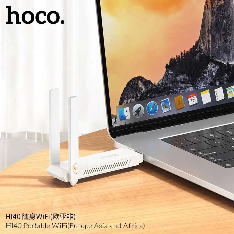 Hoco HI40 Переносной Wi-Fi 6 роутер Чипсет ZTE Micro-SIM 4G (150 Мбит) — фото 2