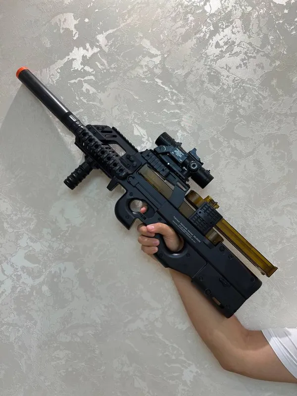 Игрушечный автомат P-90 стреляющий орбизами 2