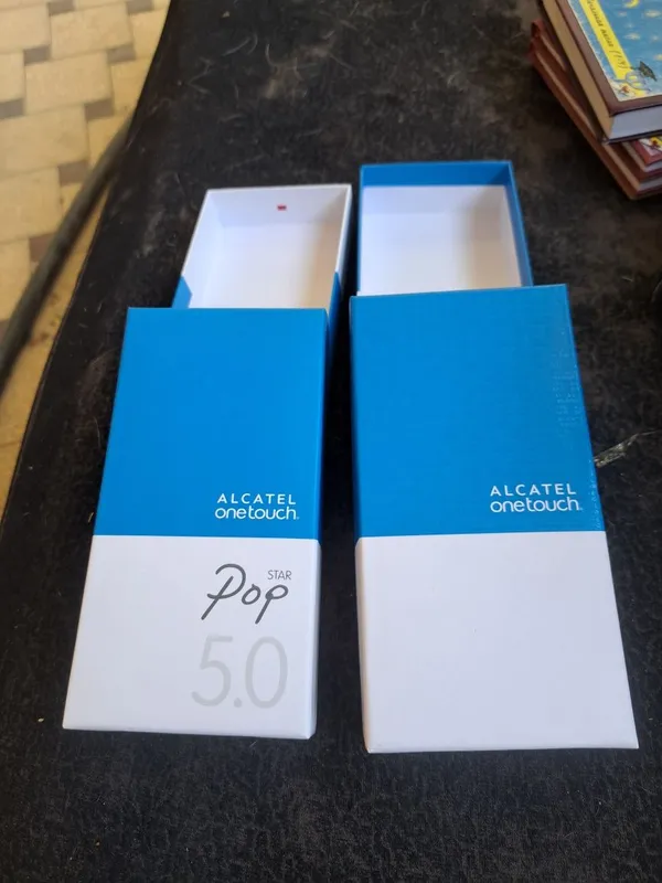 alcatel one touch star pop 5.0 задней крышкой, коробка — фото 3