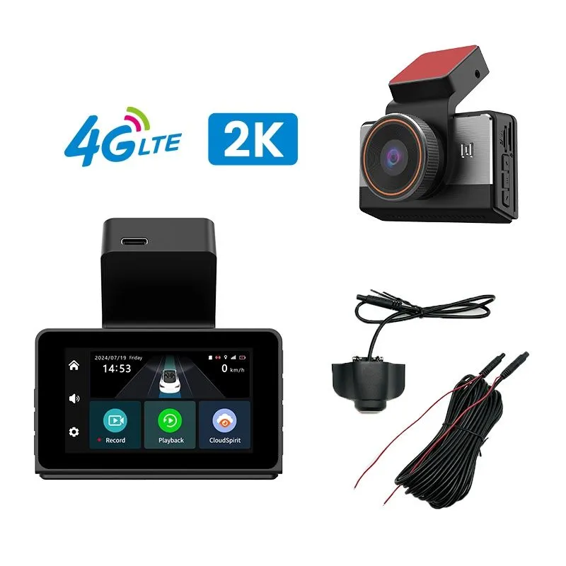 3-дюймовый 2K+1080P двойной объектив 4G автомобильный видеорегистратор 8 3-дюймовый 2K+1080P двойной объектив 4G автомобильный видеорегистратор 8