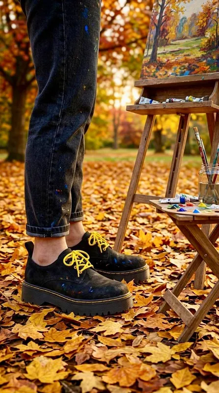 Чёрные туфли (в стиле Dr. Martens) 1