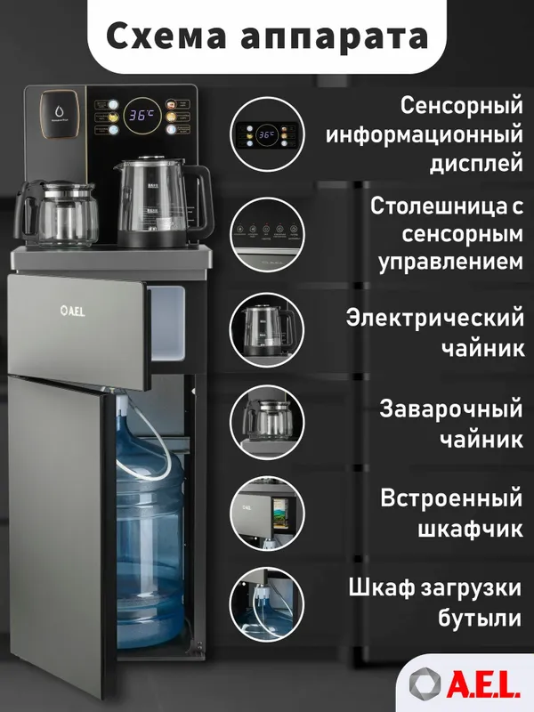 Куллер TEA BAR для дома и офиса (голосовое управление) — фото 3