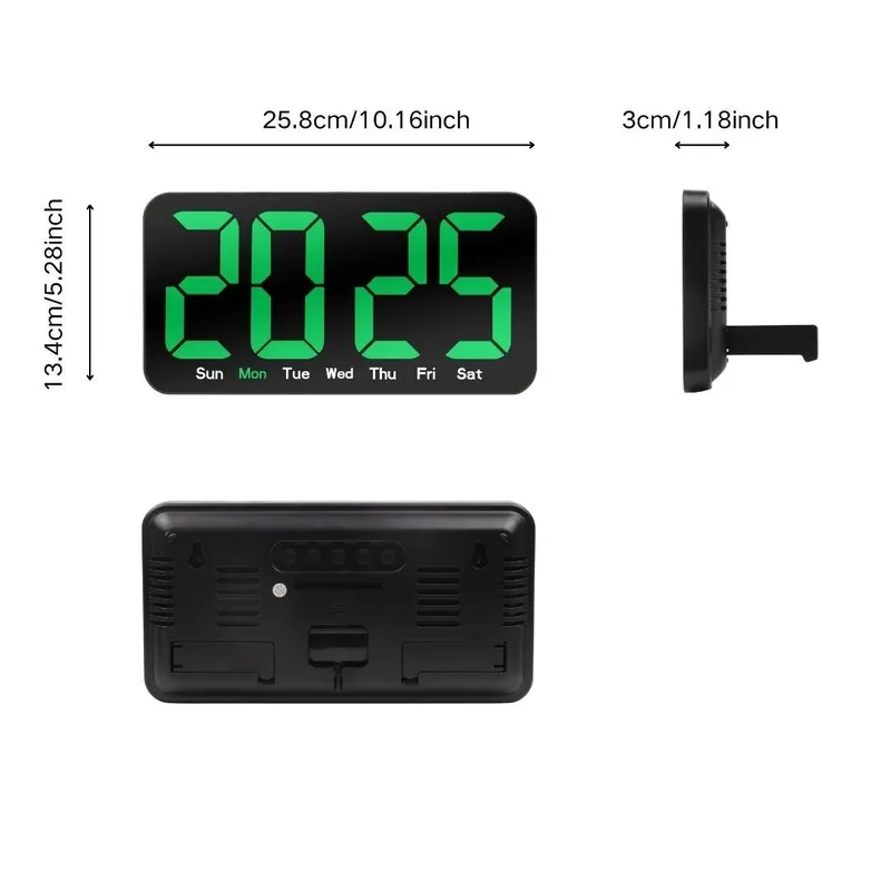 Электронный часы 26 см LED Digital Clock 8 Электронный часы 26 см LED Digital Clock 8