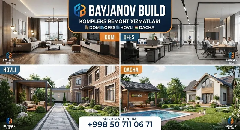 BAYJANOV BUILD — ishonchli va sifatli qurilish kompaniyasi 3 BAYJANOV BUILD — ishonchli va sifatli qurilish kompaniyasi 3
