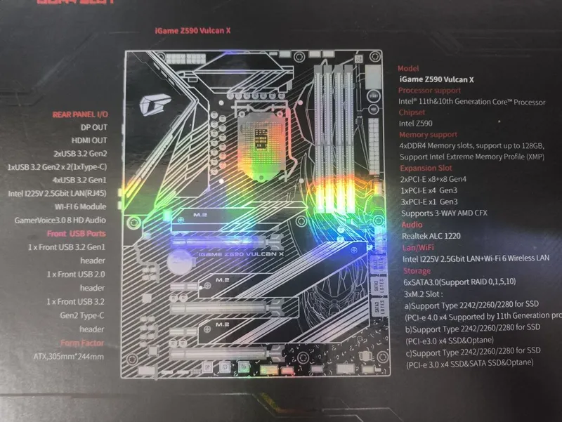 iGame Z590 VulcanX V20 WiFi — фото 3