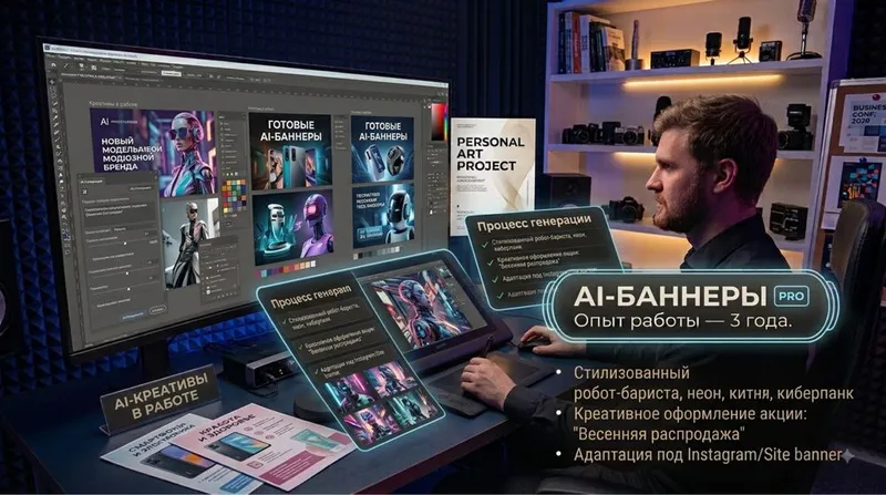 Разработка AI банеров Разработка AI банеров