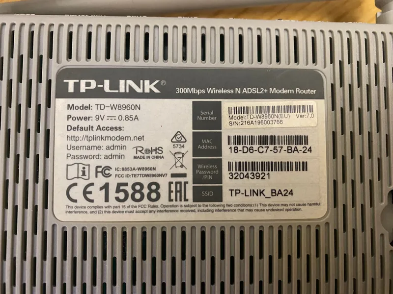 Модем-Роутер TP-Link TD-W8960N (300Mbps) 3 Модем-Роутер TP-Link TD-W8960N (300Mbps) 3