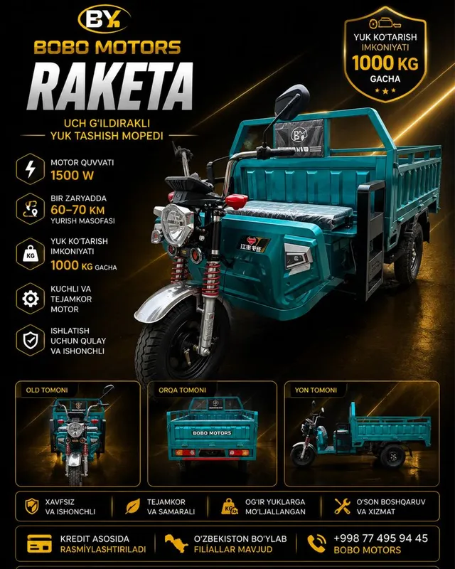 Bobo Motors Raketa modeli 1 Bobo Motors Raketa modeli 1
