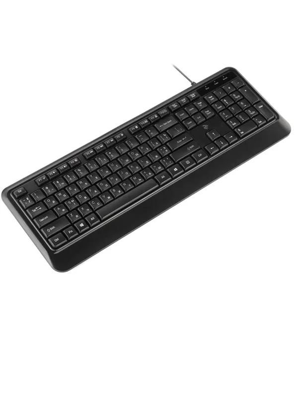Проводная мембранная клавиатура 2E KS130 USB, черная — фото 1