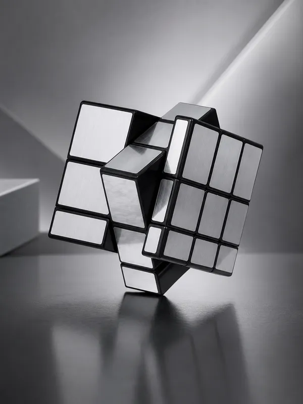 Mirror Cube Silver — mantiqiy boshqotirma — фото 2