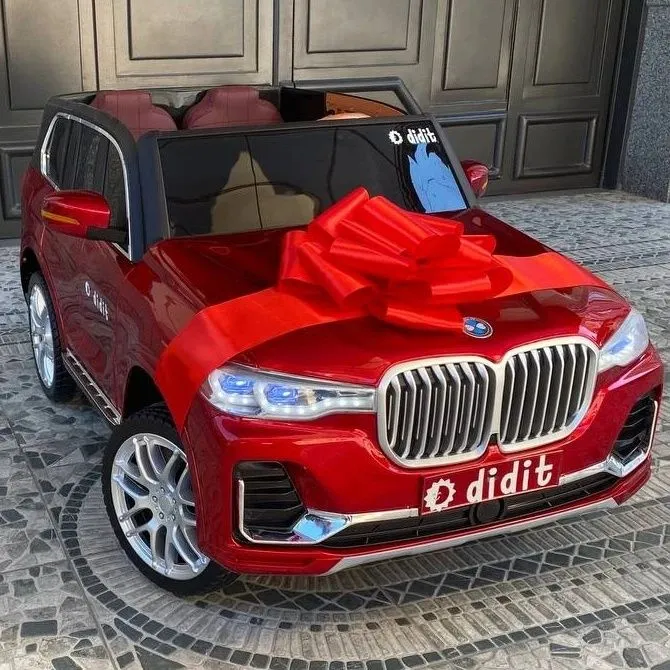 BMW X7 двухместная и большая машина электромобиль для детей 4x4 12V7Ah 1