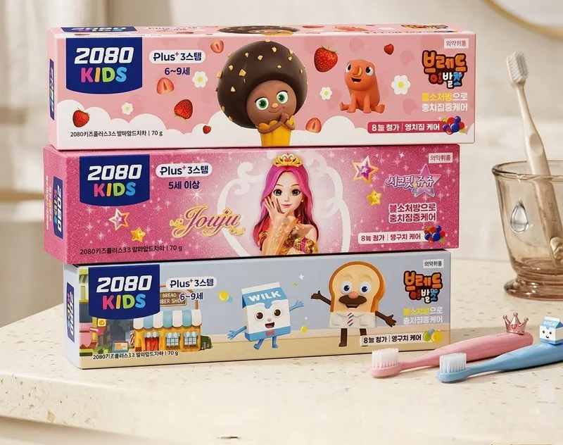 2080 koresykiy bolalar tish pastasi