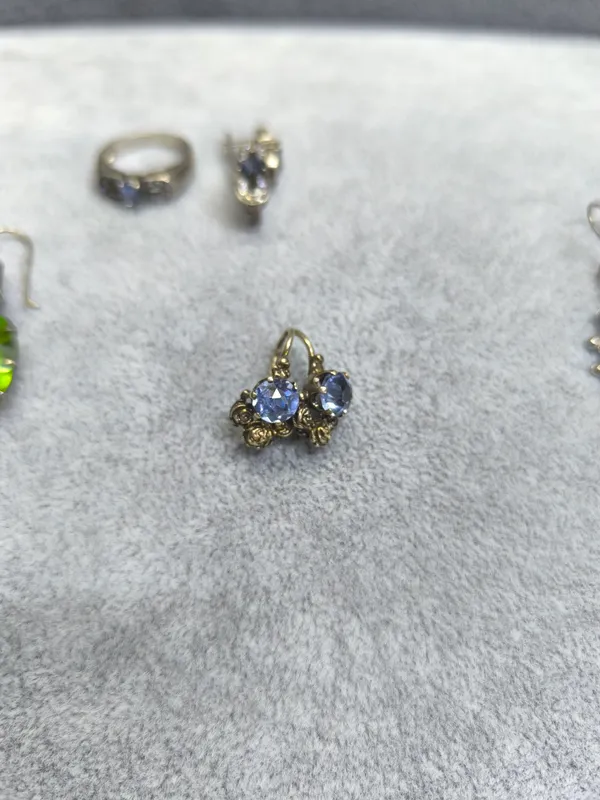 серьги из серебра винтажные