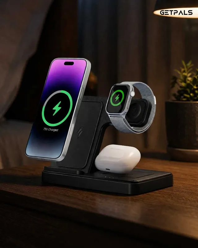 Беспроводное зарядное устройство Getpals 3 в 1