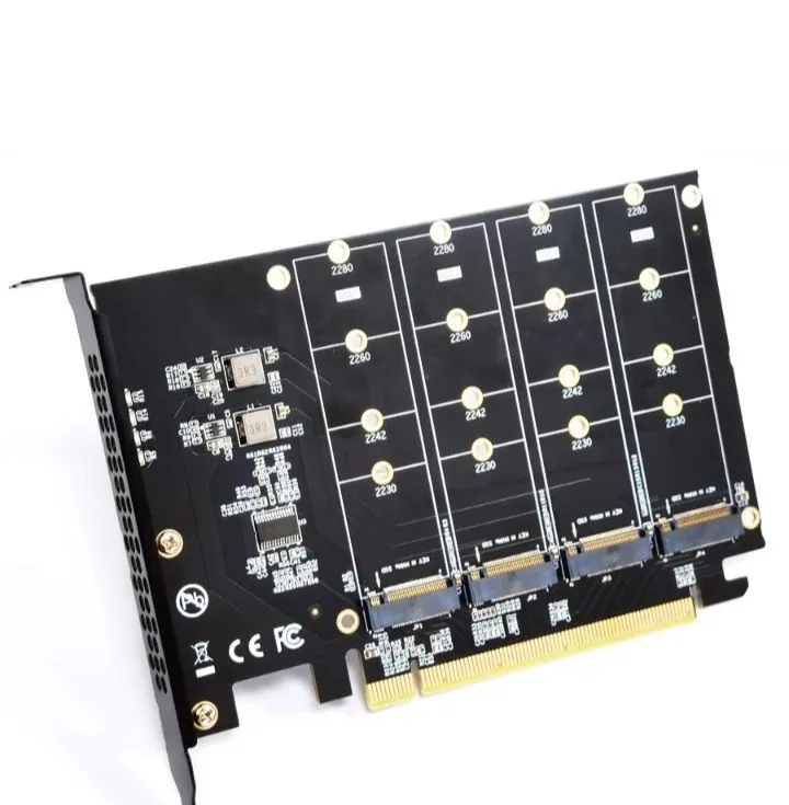 4 ta disk uchun NVMe M.2 - PCIE X16 adapter 2 4 ta disk uchun NVMe M.2 - PCIE X16 adapter 2