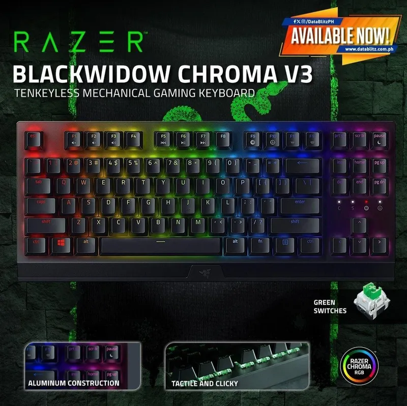 Razer blackwidow v3 TKL СКИДКА Клавиатура Механическая Русская Расклад