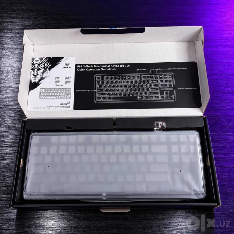 AULA F87 PRO беспроводная механическая игровая клавиатура 2 AULA F87 PRO беспроводная механическая игровая клавиатура 2