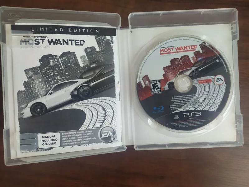 Disk Need for speed Most wanted Limited edition
