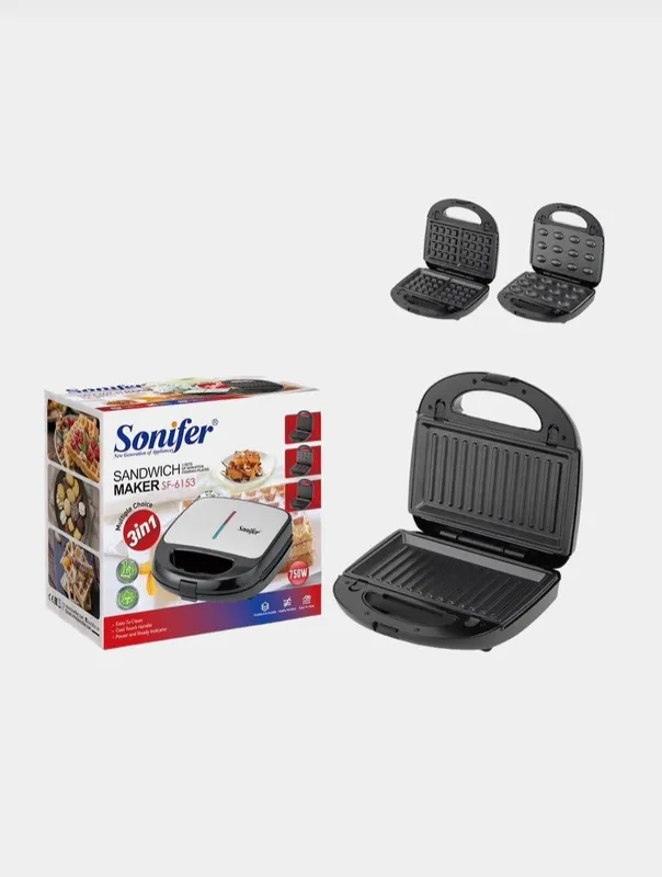 Sonifer 3в1 Тостер Вафельница Орешница сендвичница sf-6153 2 Sonifer 3в1 Тостер Вафельница Орешница сендвичница sf-6153 2