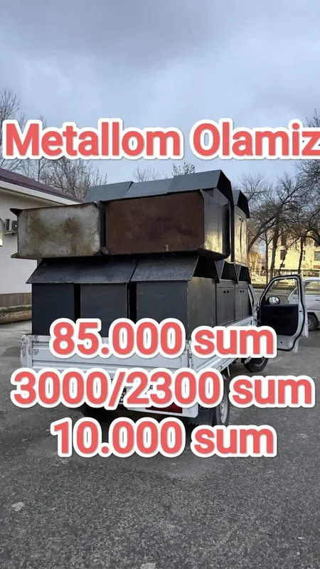 9000 Sum Metallom olamiz b/u металом переработка метал пирём Metalom 1 9000 Sum Metallom olamiz b/u металом переработка метал пирём Metalom 1