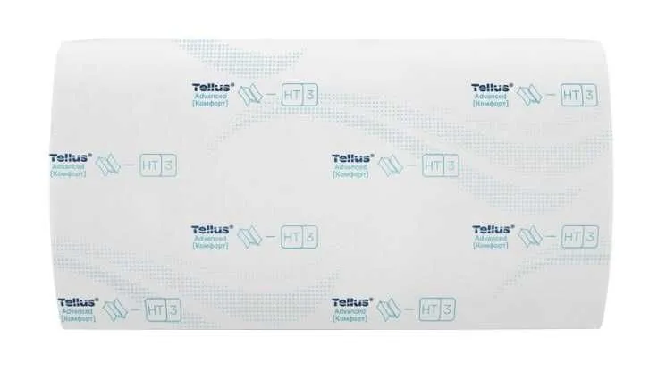 290184 Tellus бумажные листовые полотенца, сложение ZZ 2