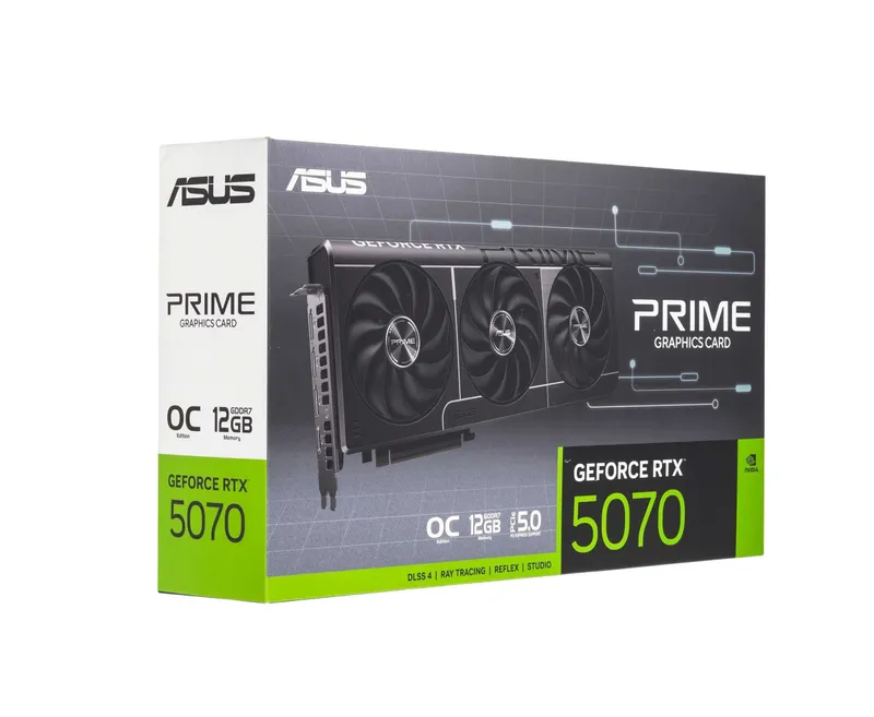 - Видеокарта ASUS Prime GeForce RTX 5070 12GB GDDR7 4