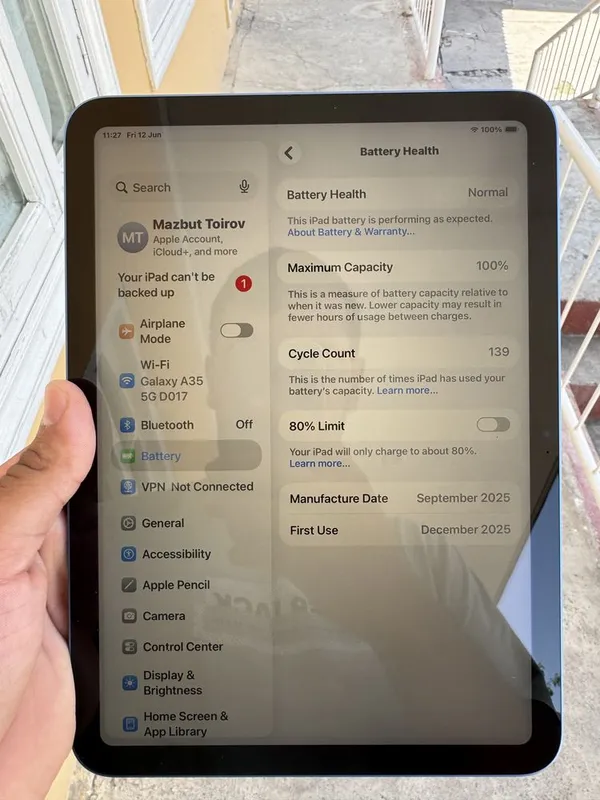Ipad 11 A16 128 blue — фото 3