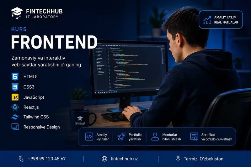 FinTechHub IT Akademiyasi - Dasturlash IT va kiberxavfsizlik kurslari 1 FinTechHub IT Akademiyasi - Dasturlash IT va kiberxavfsizlik kurslari 1