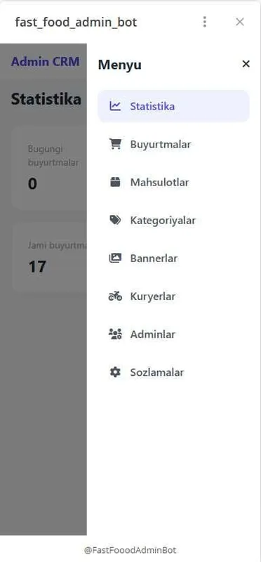 Tayyor dostavka Mini ilova, Xod-dog, burger va oshxonalar uchun tekin 8 Tayyor dostavka Mini ilova, Xod-dog, burger va oshxonalar uchun tekin 8