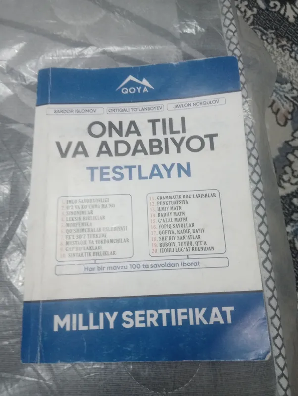 ona tili sertifikat kotobi