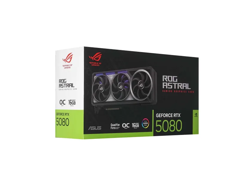 - Видеокарта ASUS ROG Astral GeForce RTX 5080 OC 16GB GDDR7 4