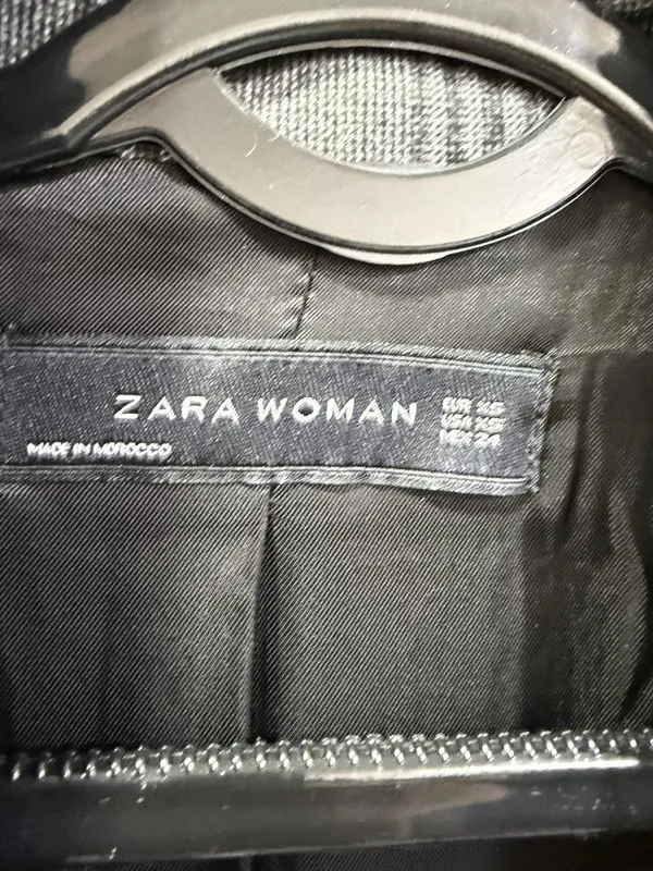 Пиджак Zara в клетку XS 3