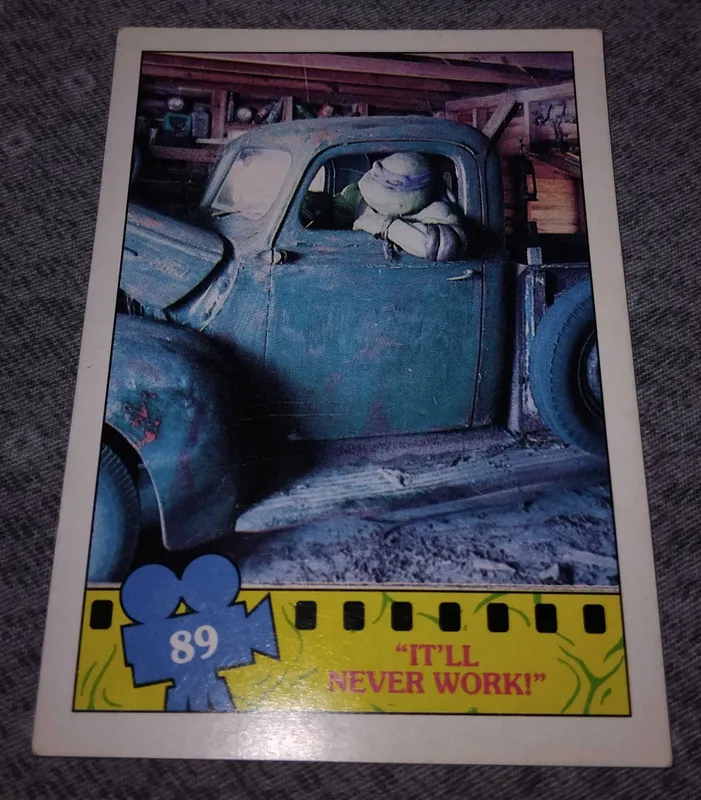 Вкладыши карточки "Черепашки-ниндзя" TOPPS 1990 5 Вкладыши карточки "Черепашки-ниндзя" TOPPS 1990 5