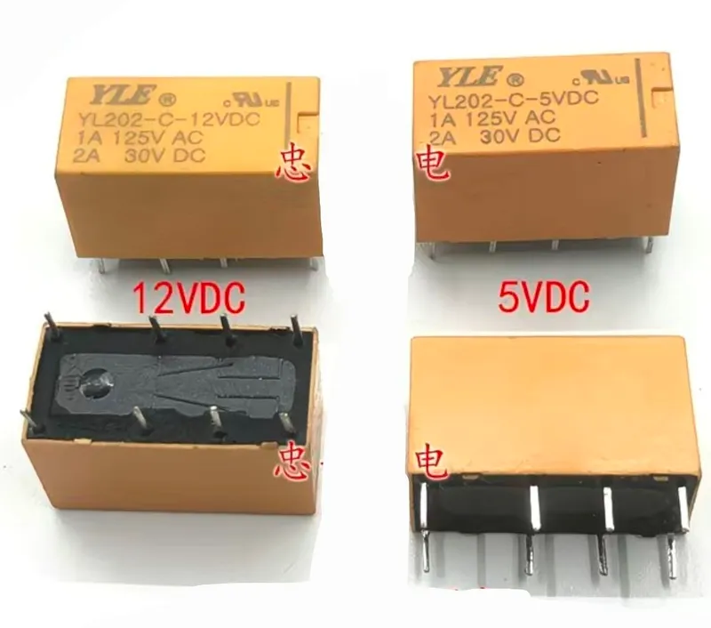 3V, 5V, 12V relelar, 3–6 kontaktli 4