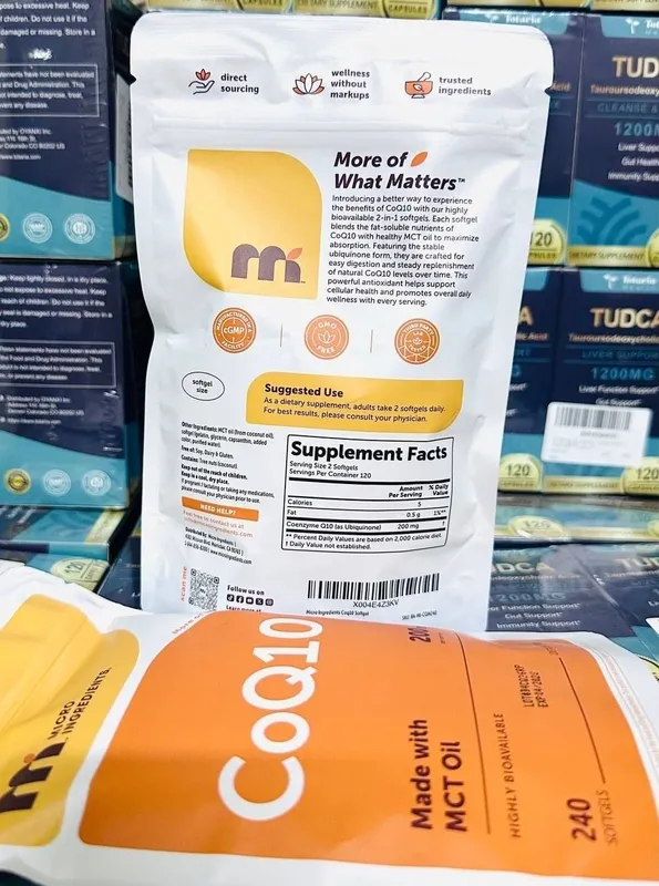 Coq10, Коэнзим,q10 200 mg,240 softgel,micro ingredients, для сердца — фото 1 Coq10, Коэнзим,q10 200 mg,240 softgel,micro ingredients, для сердца — фото 1