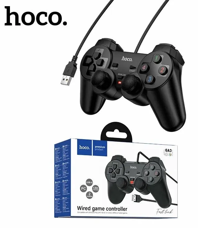 Геймпад HOCO GA3 USB с вибрацией для ПК и Android