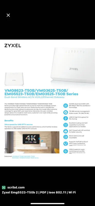Продам усилитель роутер Zyxel EMG5523-T50B — фото 1