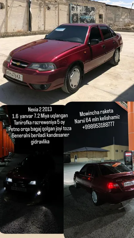 Nexia 2 uchar 7.2 yanvar Miya raketaca 2013 kandesaner gidravlika