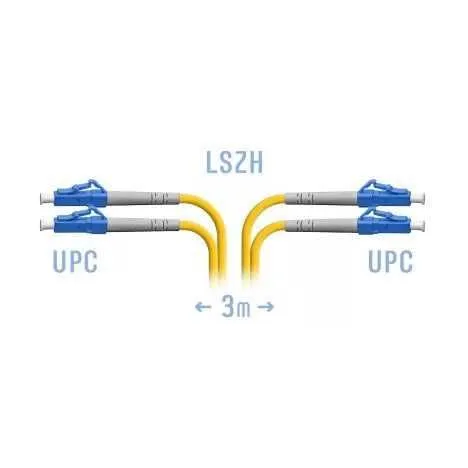 Патч корд оптический LC/UPC — LC/UPC, SM Duplex 3 метра