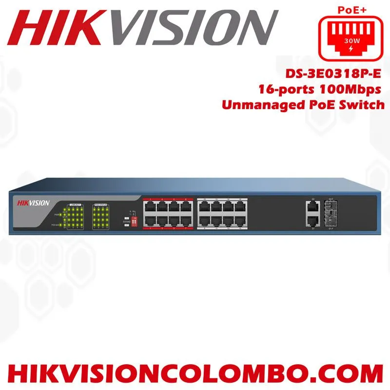Poe камутатор hikvison DS-3E0318P-E — фото 4