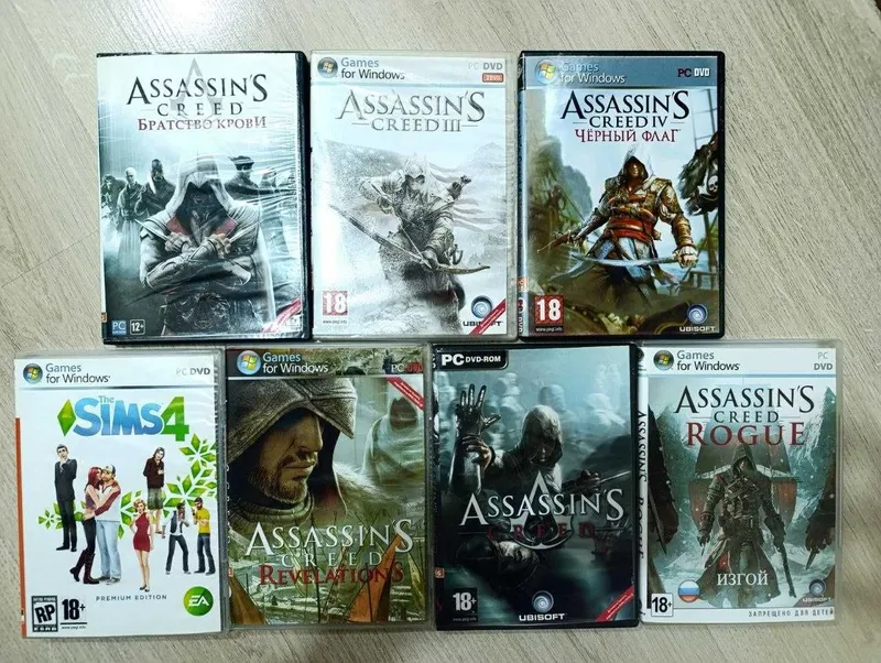 Легендарная серия Assassin's Creed (6 игр) + The Sims 4 | PC DVD