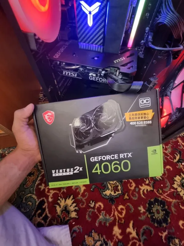 RTX4060 8GB. msi