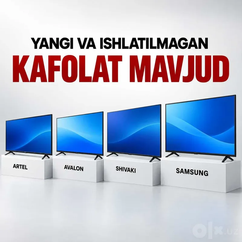 Televizorlar Artel, Avalon, Shivaki, Samsung — kafolatli 8 Televizorlar Artel, Avalon, Shivaki, Samsung — kafolatli 8