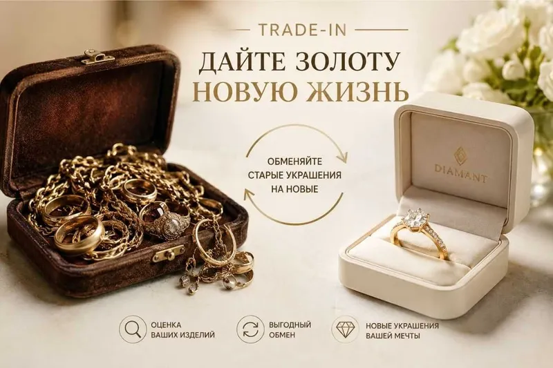 Trade-in золота — обменяйте старые украшения на новые