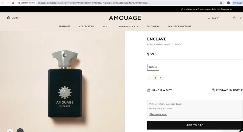 Amouage Enclave, Oud Maracuja, Oud Zarian 2 Amouage Enclave, Oud Maracuja, Oud Zarian 2