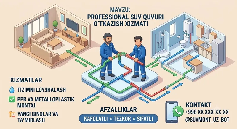Professional Santexnik: Suv quvurlari va montaj xizmatlari 2